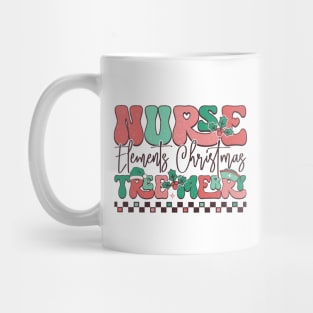 Nurse elements christmas tree merry Mug